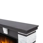 Каминокомплект: Очаг Electrolux EFP/P-2520LS N, портал Excalibur 25 камень белый 3