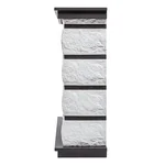 Каминокомплект: Очаг Electrolux EFP/P-2520LS N, портал Excalibur 25 камень белый 4