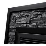 Каминокомплект: Очаг Electrolux EFP/P-3020LS, портал Loft 30 камень черный, черная эмаль 4