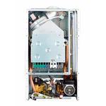 Котел газовый MIZUDO MAESTRO GEM M24Т настенный, 2 конт., OPT, стеклянная сенсорная панель, черная 4