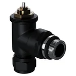 Набор термостатический угловой Royal Thermo Design Pro 15мм М30х1,5 (Черный) 3