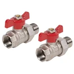 Набор для подключения радиатора Royal Thermo, прямой, 1/2" 1