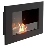 Каминокомплект:Биокамин Firelight BFP/W-90+Набор керамических камней М, черные 3