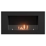 Каминокомплект:Биокамин Firelight BFP/W-90+Набор керамических камней М, черные 6