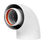 Отвод коаксиальный стартовый универсальный Royal Thermo 60/100, 90 гр. 1
