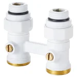 Узел нижнего подключения Royal Thermo прямой 1/2"х3/4" EK (белый) 1