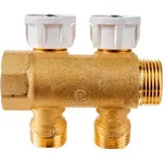 Коллектор сантехнический Giacomini с вентилями 3/4" x 1/2" /2, R585CY072 4