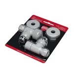 Набор термостатический угловой Royal Thermo Design Pro 15мм М30х1,5 (Белый) 8