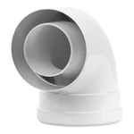 Отвод коаксиальный Royal Thermo 80/125, 90 гр. M/F для конденсационных котлов 2