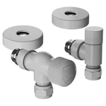 Набор термостатический осевой Royal Thermo Design Pro 15мм М30х1,5 (Белый) 2
