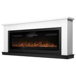 Каминокомплект: Очаг Electrolux Infinity EFP/P-1600ULS N, портал Canto Long белый, черный 1