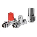 Набор термостатический прямой Royal Thermo Design 1/2" Click (Хром) с термоголовкой Design (Хром) 1