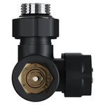 Узел нижнего подключения термостатический угловой Royal Thermo Design Pro 15мм М30х1,5 (Черный) 5