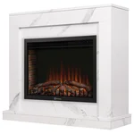 Портал Firelight Simple 25 белый мрамор 1
