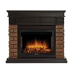 Портал Firelight Bricks Wood 25 камень темный, шпон венге 2