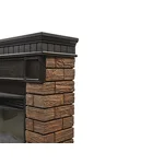Портал Firelight Bricks Wood 25 камень темный, шпон венге 4
