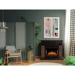 Портал Firelight Bricks Wood 25 камень темный, шпон венге 5