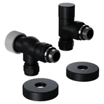 Набор термостатический осевой Royal Thermo Design Pro 15мм М30х1,5 (Черный) 1