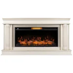 Каминокомплект: Очаг Royal Thermo Aurora RTFP/P-AR40LS, портал Olympia 42/40/36, сл. кость с зол. па 2