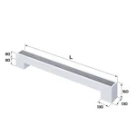 Конвектор напольный Royal Thermo STEP-80/130/1400-1-N-WT-LG-NA 2
