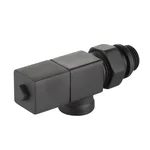 Набор дизайн-вентилей Royal Thermo CUBE, осевой (черный) 1/2" 5