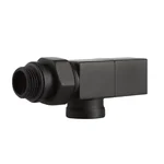 Набор дизайн-вентилей Royal Thermo CUBE, осевой (черный) 1/2" 8
