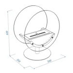Биокамин Royal Thermo RTBFP-F500ML Mirror Lens 6