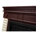Каминокомплект: Очаг Electrolux EFP/P-2520LS N, портал Bricks 25 камень бежевый, шпон темный дуб 5