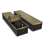 Конвектор внутрипольный Royal Thermo ATRIUM-190/300/1900-DG-U-LB 1