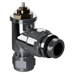 Набор термостатический угловой Royal Thermo Design Pro 15мм М30х1,5 (Хром) 3
