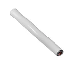 Удлинитель коаксиального дымохода раструбн. Royal Thermo 60/100, 1000 мм 2