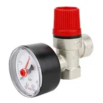 Клапан предохранительный VARMEGA мембранный VM16614 ВР-ВР, 1/2", 3 бар, с манометром 1