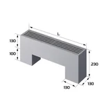 Конвектор напольный Royal Thermo STEP-130/130/600-2-N-SS-LG-NA 2