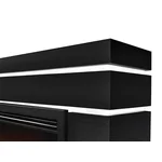 Портал Firelight Moderno 25 шпон чёрный дуб 3