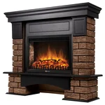 Портал Firelight Forte Wood 25 камень темный, шпон венге 1