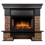 Портал Firelight Forte Wood 25 камень темный, шпон венге 2