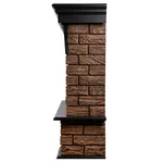 Портал Firelight Forte Wood 25 камень темный, шпон венге 5
