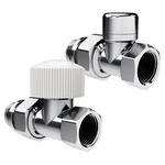Набор термостатический прямой Royal Thermo Design 1/2"М30х1,5 (Хром) 2