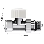 Набор термостатический прямой Royal Thermo Design 1/2"М30х1,5 (Хром) 4