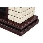 Каминокомплект: Биокамин Firelight BFP/P-2520, портал Bricks 25 камень бежевый, шпон темный дуб 6