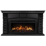 Портал Firelight Porto 42 камень черный шпон венге 2
