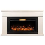 Каминокомплект: Очаг Royal Thermo Aurora RTFP/P-AR40LS, портал California 42/40/36, молочный 2
