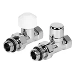 Набор термостатический для радиатора прямой Royal Thermo Design 1/2"М30х1,5 (Хром) 1