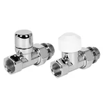 Набор термостатический для радиатора прямой Royal Thermo Design 1/2"М30х1,5 (Хром) 2