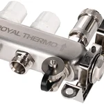 Коллектор Royal Thermo нерж. в сборе с расходомерами 1" ВР-3/4" НР с автомат. воздухоотвод-ми 3 вых. 7