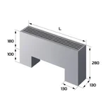 Конвектор напольный Royal Thermo STEP-180/130/700-3-N-SS-LG-NA 2