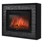 Портал Firelight Loft 30 камень черный, черная эмаль 1