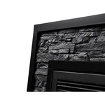 Портал Firelight Loft 30 камень черный, черная эмаль 4