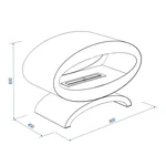 Биокамин Royal Thermo RTBFP-F900E Ellipse 6