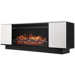 Каминокомплект: Очаг Electrolux EFP/P-3620LS, портал Como 36 белый, черный, р/в 1